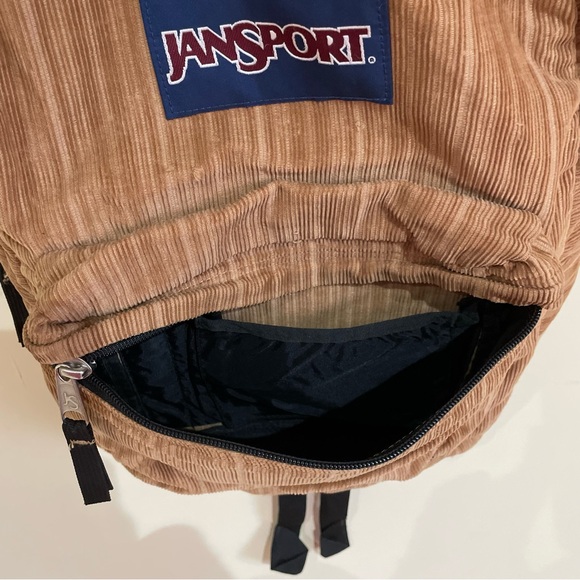 Jansport Brown High Steaks Corduroy Backpack - Picture 4 of 8
